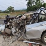 ମର୍ମନ୍ତୁଦ ଦୁର୍ଘଟଣା: ହାଇୱାକୁ ପିଟିଲା BMW କାର୍‌, ଘଟଣାସ୍ଥଳରେ ଦୁଇଜଣ ଙ୍କ ମୃତ୍ୟୁ