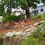ଧସିଗଲା ନୂଆ ପୋଖରୀର ସୁରକ୍ଷା କାନ୍ଥ